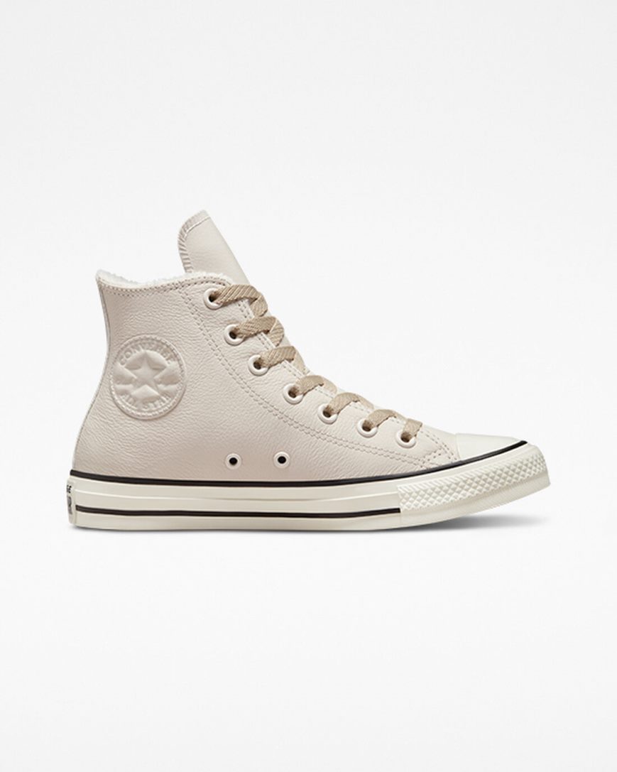 Dámské Boty Vysoké Converse Chuck Taylor All Star Counter Climate Béžový | CZ TRZB50